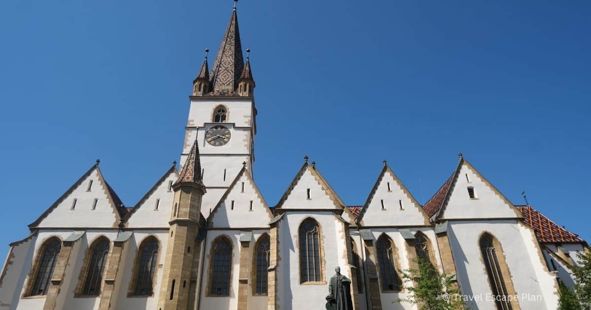 Saint Mary's Evangelical Lutheran Cathedral - the tallest building in Sibiu