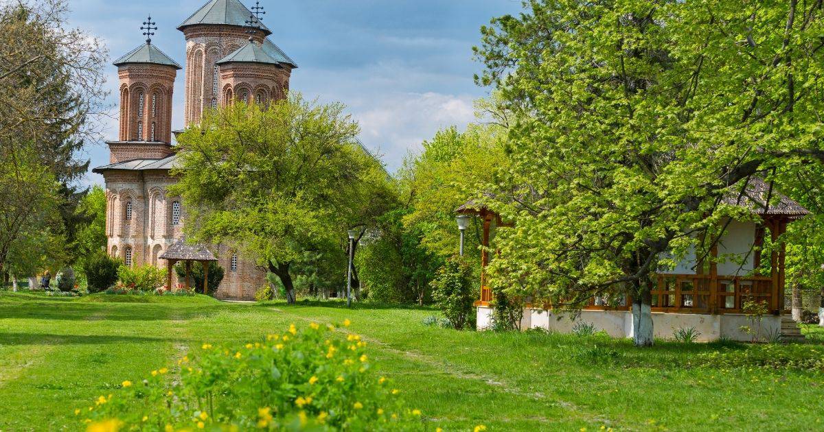 Snagov Monastery on an island near Bucharest, Romania