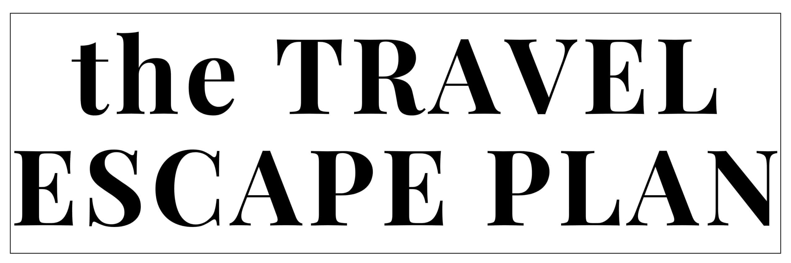 The Travel Escape Plan header title on homepage